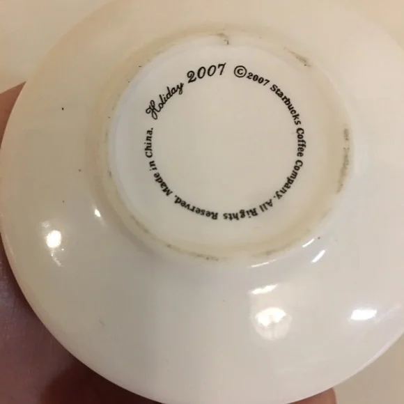 Holiday Starbucks Teacup Ornament 2007 - Picture 5 of 8